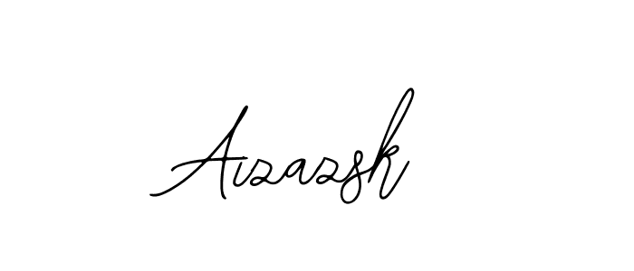 How to make Aizazsk name signature. Use Bearetta-2O07w style for creating short signs online. This is the latest handwritten sign. Aizazsk signature style 12 images and pictures png