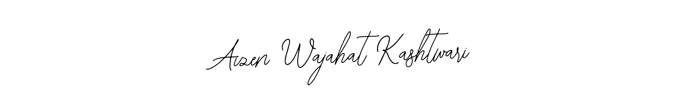 Use a signature maker to create a handwritten signature online. With this signature software, you can design (Bearetta-2O07w) your own signature for name Aizen Wajahat Kashtwari. Aizen Wajahat Kashtwari signature style 12 images and pictures png