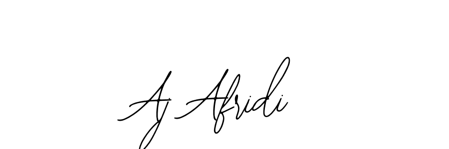 Use a signature maker to create a handwritten signature online. With this signature software, you can design (Bearetta-2O07w) your own signature for name Aj Afridi. Aj Afridi signature style 12 images and pictures png