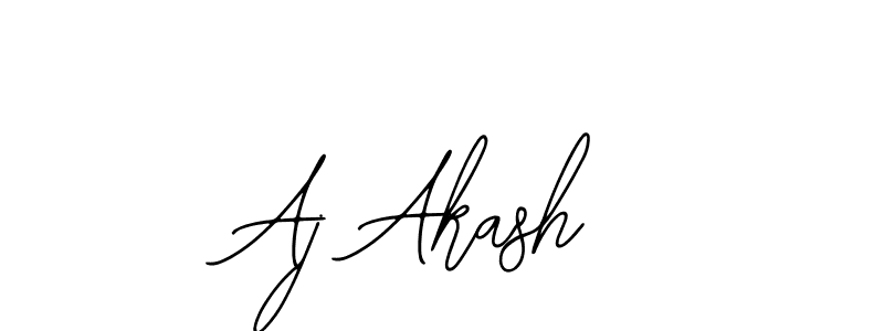 Design your own signature with our free online signature maker. With this signature software, you can create a handwritten (Bearetta-2O07w) signature for name Aj Akash. Aj Akash signature style 12 images and pictures png