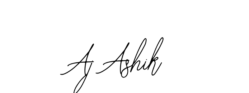 Design your own signature with our free online signature maker. With this signature software, you can create a handwritten (Bearetta-2O07w) signature for name Aj Ashik. Aj Ashik signature style 12 images and pictures png