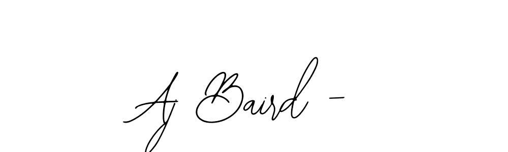 How to make Aj Baird - signature? Bearetta-2O07w is a professional autograph style. Create handwritten signature for Aj Baird - name. Aj Baird - signature style 12 images and pictures png