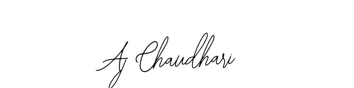 Also You can easily find your signature by using the search form. We will create Aj Chaudhari name handwritten signature images for you free of cost using Bearetta-2O07w sign style. Aj Chaudhari signature style 12 images and pictures png