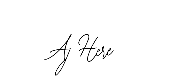 Aj Here stylish signature style. Best Handwritten Sign (Bearetta-2O07w) for my name. Handwritten Signature Collection Ideas for my name Aj Here. Aj Here signature style 12 images and pictures png