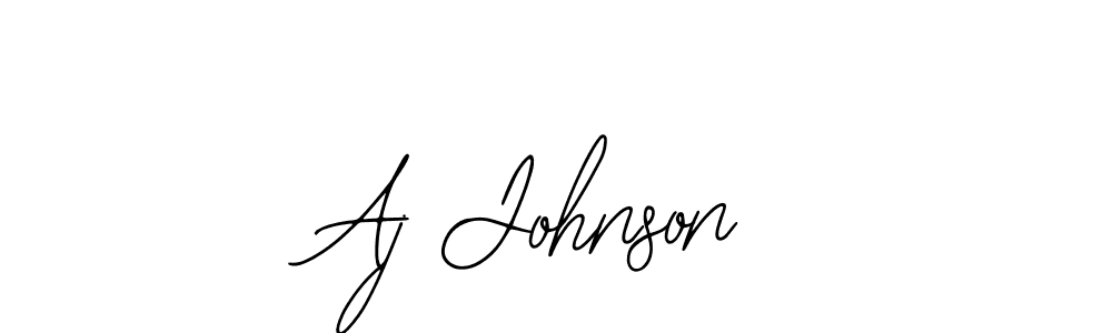 You should practise on your own different ways (Bearetta-2O07w) to write your name (Aj Johnson) in signature. don't let someone else do it for you. Aj Johnson signature style 12 images and pictures png