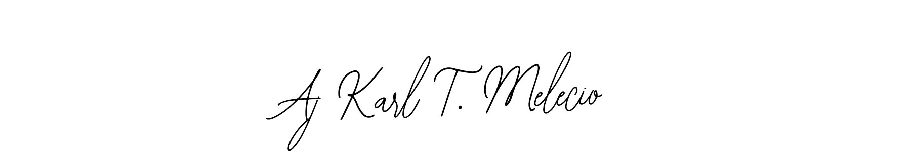 Create a beautiful signature design for name Aj Karl T. Melecio. With this signature (Bearetta-2O07w) fonts, you can make a handwritten signature for free. Aj Karl T. Melecio signature style 12 images and pictures png