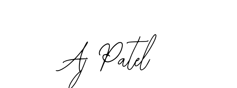 How to Draw Aj Patel signature style? Bearetta-2O07w is a latest design signature styles for name Aj Patel. Aj Patel signature style 12 images and pictures png