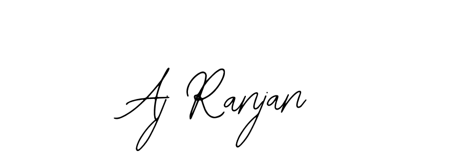 How to make Aj Ranjan name signature. Use Bearetta-2O07w style for creating short signs online. This is the latest handwritten sign. Aj Ranjan signature style 12 images and pictures png