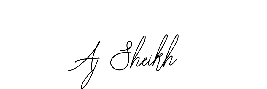 Bearetta-2O07w is a professional signature style that is perfect for those who want to add a touch of class to their signature. It is also a great choice for those who want to make their signature more unique. Get Aj Sheikh name to fancy signature for free. Aj Sheikh signature style 12 images and pictures png