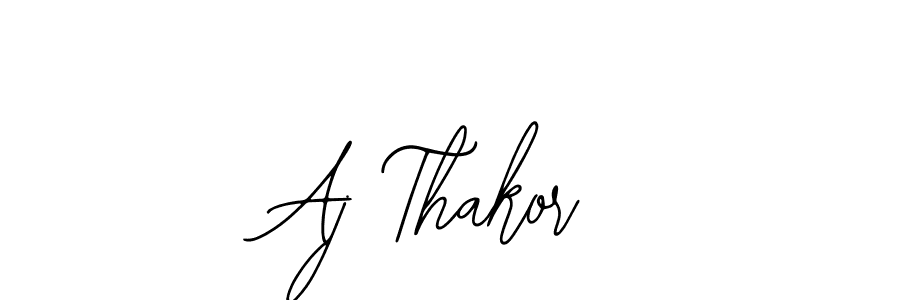 Also You can easily find your signature by using the search form. We will create Aj Thakor name handwritten signature images for you free of cost using Bearetta-2O07w sign style. Aj Thakor signature style 12 images and pictures png