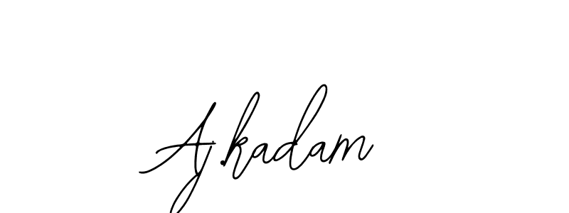 if you are searching for the best signature style for your name Aj.kadam. so please give up your signature search. here we have designed multiple signature styles  using Bearetta-2O07w. Aj.kadam signature style 12 images and pictures png