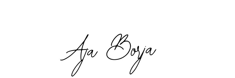 You should practise on your own different ways (Bearetta-2O07w) to write your name (Aja Borja) in signature. don't let someone else do it for you. Aja Borja signature style 12 images and pictures png