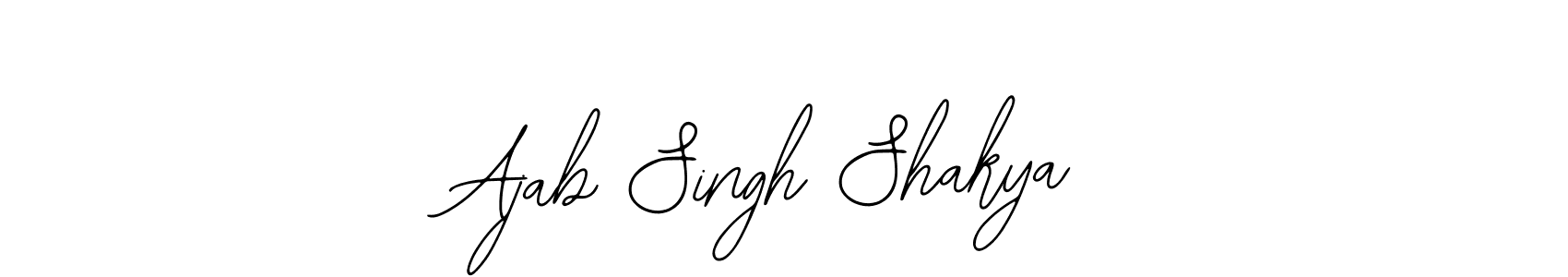 How to make Ajab Singh Shakya name signature. Use Bearetta-2O07w style for creating short signs online. This is the latest handwritten sign. Ajab Singh Shakya signature style 12 images and pictures png