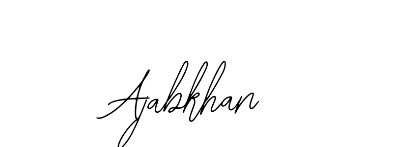 How to make Ajabkhan name signature. Use Bearetta-2O07w style for creating short signs online. This is the latest handwritten sign. Ajabkhan signature style 12 images and pictures png