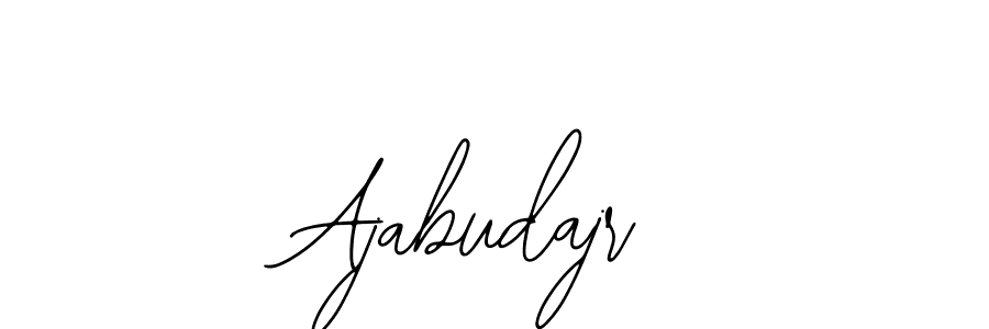 Create a beautiful signature design for name Ajabudajr. With this signature (Bearetta-2O07w) fonts, you can make a handwritten signature for free. Ajabudajr signature style 12 images and pictures png