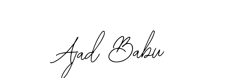 You should practise on your own different ways (Bearetta-2O07w) to write your name (Ajad Babu) in signature. don't let someone else do it for you. Ajad Babu signature style 12 images and pictures png