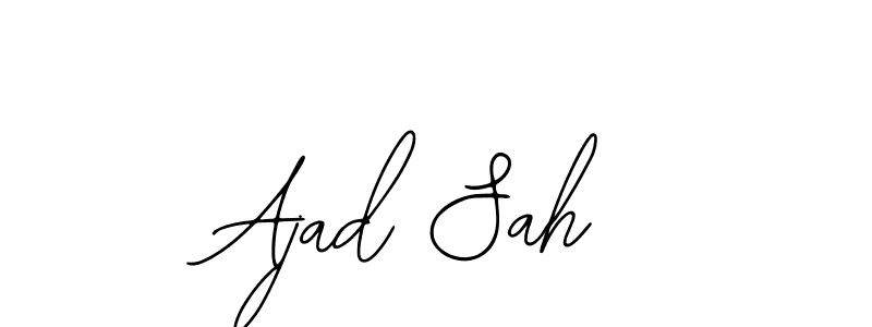 This is the best signature style for the Ajad Sah name. Also you like these signature font (Bearetta-2O07w). Mix name signature. Ajad Sah signature style 12 images and pictures png