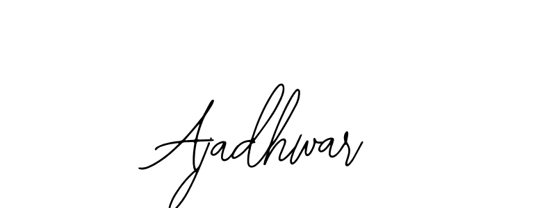 if you are searching for the best signature style for your name Ajadhwar. so please give up your signature search. here we have designed multiple signature styles  using Bearetta-2O07w. Ajadhwar signature style 12 images and pictures png