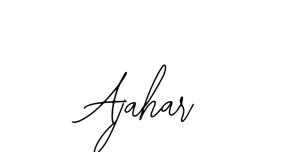 Use a signature maker to create a handwritten signature online. With this signature software, you can design (Bearetta-2O07w) your own signature for name Ajahar. Ajahar signature style 12 images and pictures png