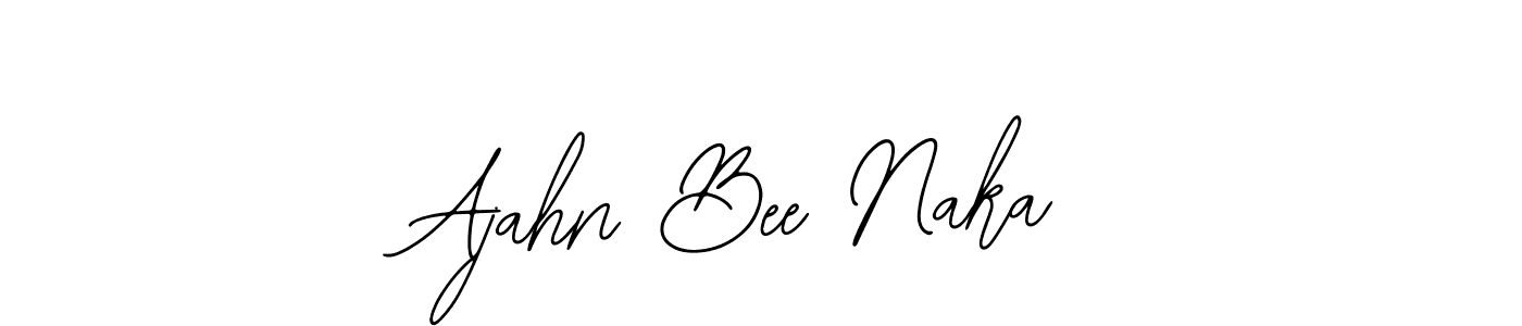 Bearetta-2O07w is a professional signature style that is perfect for those who want to add a touch of class to their signature. It is also a great choice for those who want to make their signature more unique. Get Ajahn Bee Naka name to fancy signature for free. Ajahn Bee Naka signature style 12 images and pictures png