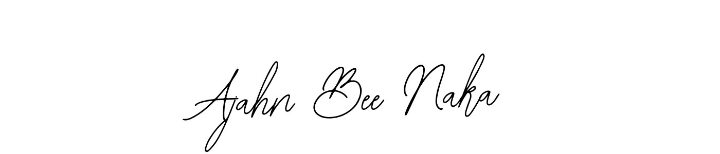 Bearetta-2O07w is a professional signature style that is perfect for those who want to add a touch of class to their signature. It is also a great choice for those who want to make their signature more unique. Get Ajahn Bee Naka name to fancy signature for free. Ajahn Bee Naka signature style 12 images and pictures png