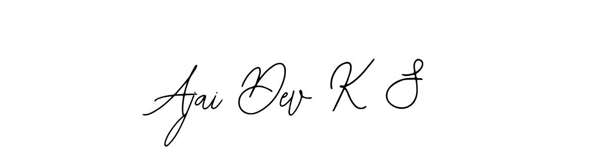Also we have Ajai Dev K S name is the best signature style. Create professional handwritten signature collection using Bearetta-2O07w autograph style. Ajai Dev K S signature style 12 images and pictures png