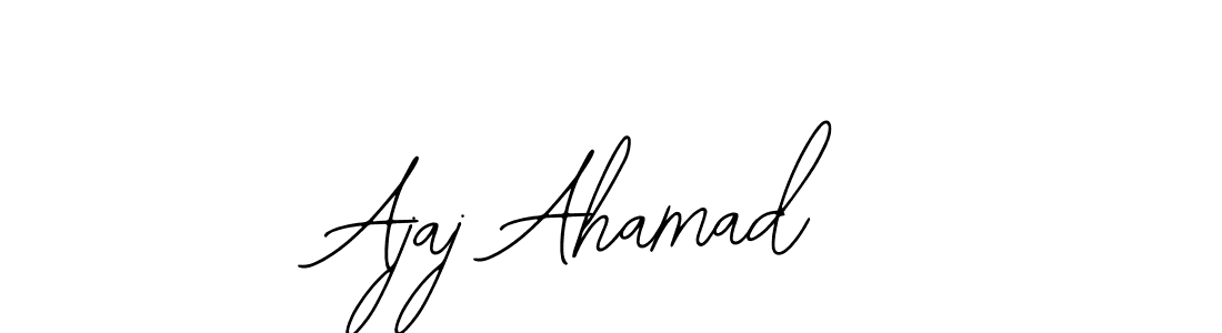 Similarly Bearetta-2O07w is the best handwritten signature design. Signature creator online .You can use it as an online autograph creator for name Ajaj Ahamad. Ajaj Ahamad signature style 12 images and pictures png