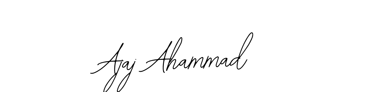 This is the best signature style for the Ajaj Ahammad name. Also you like these signature font (Bearetta-2O07w). Mix name signature. Ajaj Ahammad signature style 12 images and pictures png