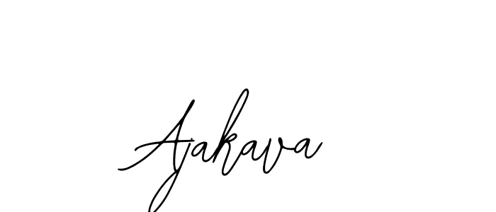 How to make Ajakava signature? Bearetta-2O07w is a professional autograph style. Create handwritten signature for Ajakava name. Ajakava signature style 12 images and pictures png