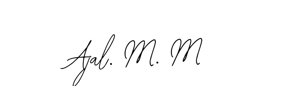 Create a beautiful signature design for name Ajal. M. M. With this signature (Bearetta-2O07w) fonts, you can make a handwritten signature for free. Ajal. M. M signature style 12 images and pictures png