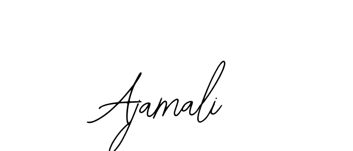 How to make Ajamali name signature. Use Bearetta-2O07w style for creating short signs online. This is the latest handwritten sign. Ajamali signature style 12 images and pictures png