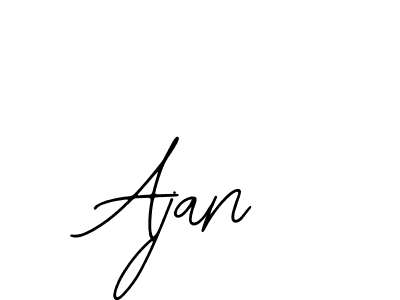 How to make Ajan name signature. Use Bearetta-2O07w style for creating short signs online. This is the latest handwritten sign. Ajan signature style 12 images and pictures png