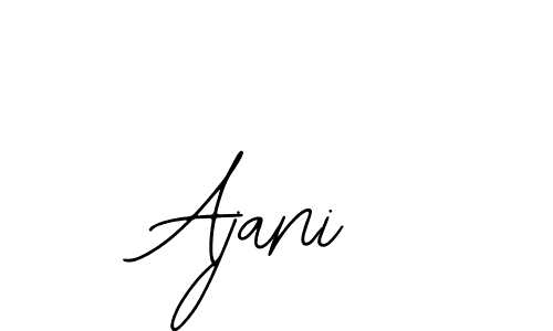 You should practise on your own different ways (Bearetta-2O07w) to write your name (Ajani) in signature. don't let someone else do it for you. Ajani signature style 12 images and pictures png