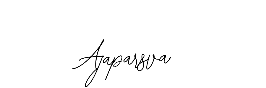 Use a signature maker to create a handwritten signature online. With this signature software, you can design (Bearetta-2O07w) your own signature for name Ajaparsva. Ajaparsva signature style 12 images and pictures png