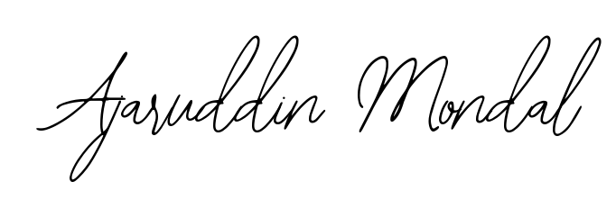 An effortless, minimalist signature concept for Ajaruddin Mondal using Bearetta-2O07w design. Clean lines that look great on any document. Ajaruddin Mondal signature style 12 images and pictures png