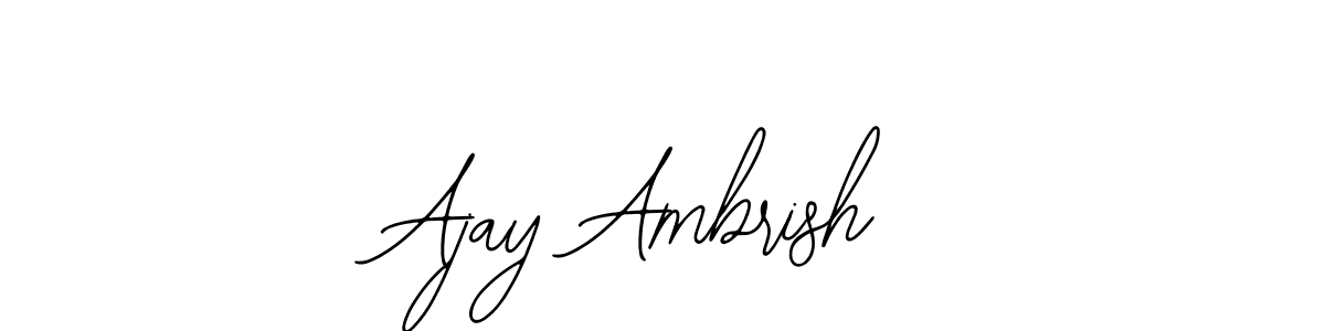 Ajay Ambrish stylish signature style. Best Handwritten Sign (Bearetta-2O07w) for my name. Handwritten Signature Collection Ideas for my name Ajay Ambrish. Ajay Ambrish signature style 12 images and pictures png