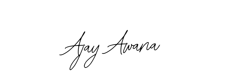 How to make Ajay Awana name signature. Use Bearetta-2O07w style for creating short signs online. This is the latest handwritten sign. Ajay Awana signature style 12 images and pictures png