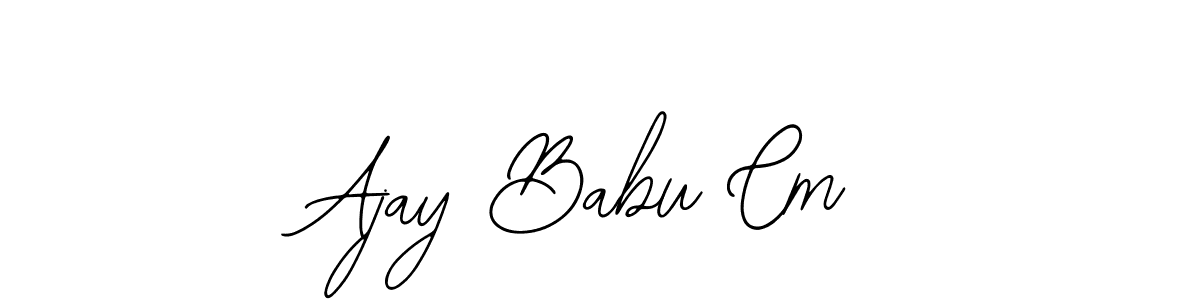 How to Draw Ajay Babu Cm signature style? Bearetta-2O07w is a latest design signature styles for name Ajay Babu Cm. Ajay Babu Cm signature style 12 images and pictures png