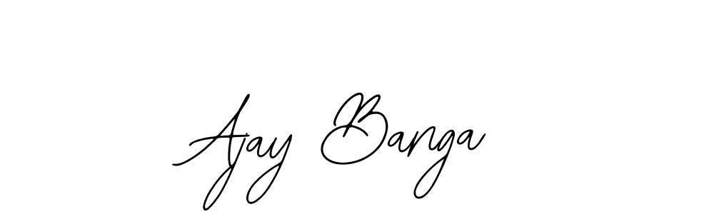How to make Ajay Banga name signature. Use Bearetta-2O07w style for creating short signs online. This is the latest handwritten sign. Ajay Banga signature style 12 images and pictures png