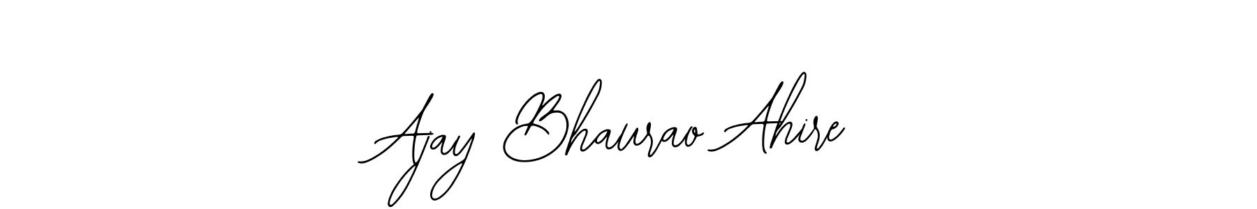 Use a signature maker to create a handwritten signature online. With this signature software, you can design (Bearetta-2O07w) your own signature for name Ajay Bhaurao Ahire. Ajay Bhaurao Ahire signature style 12 images and pictures png