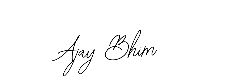 How to make Ajay Bhim name signature. Use Bearetta-2O07w style for creating short signs online. This is the latest handwritten sign. Ajay Bhim signature style 12 images and pictures png