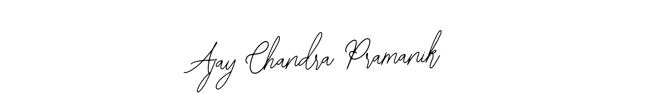 The best way (Bearetta-2O07w) to make a short signature is to pick only two or three words in your name. The name Ajay Chandra Pramanik include a total of six letters. For converting this name. Ajay Chandra Pramanik signature style 12 images and pictures png