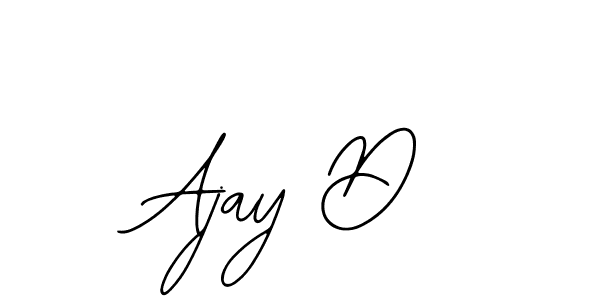 You should practise on your own different ways (Bearetta-2O07w) to write your name (Ajay D) in signature. don't let someone else do it for you. Ajay D signature style 12 images and pictures png