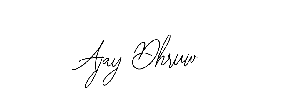 Use a signature maker to create a handwritten signature online. With this signature software, you can design (Bearetta-2O07w) your own signature for name Ajay Dhruw. Ajay Dhruw signature style 12 images and pictures png