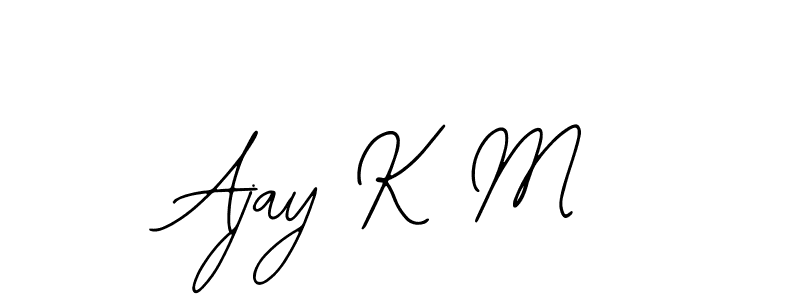 See photos of Ajay K M official signature by Spectra . Check more albums & portfolios. Read reviews & check more about Bearetta-2O07w font. Ajay K M signature style 12 images and pictures png