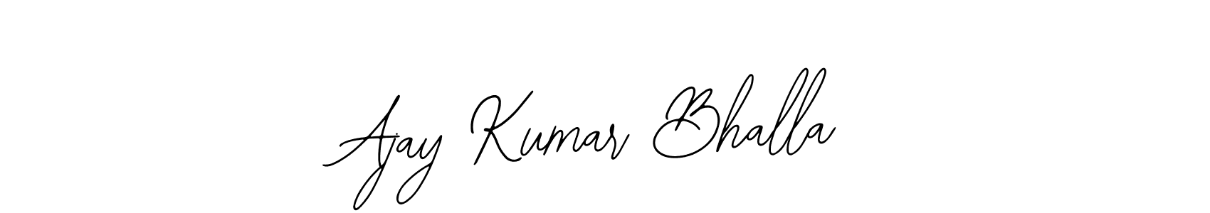 if you are searching for the best signature style for your name Ajay Kumar Bhalla. so please give up your signature search. here we have designed multiple signature styles  using Bearetta-2O07w. Ajay Kumar Bhalla signature style 12 images and pictures png
