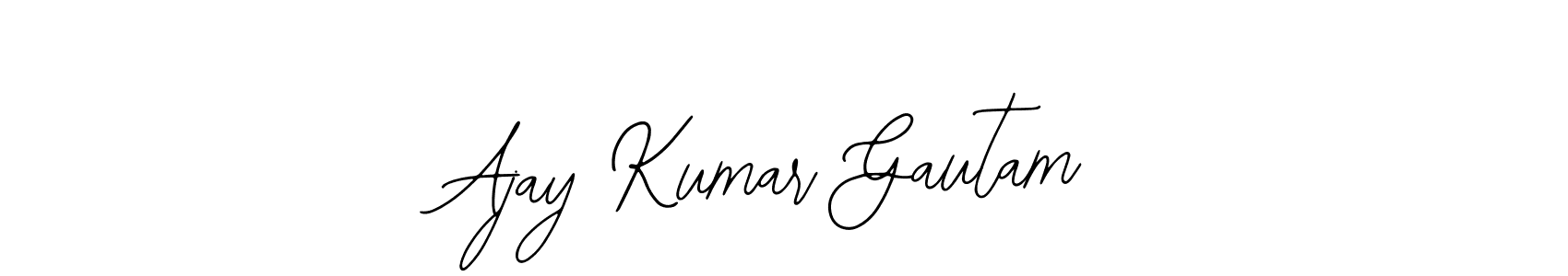 You should practise on your own different ways (Bearetta-2O07w) to write your name (Ajay Kumar Gautam) in signature. don't let someone else do it for you. Ajay Kumar Gautam signature style 12 images and pictures png