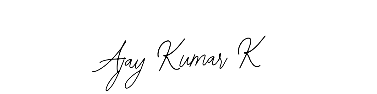 You can use this online signature creator to create a handwritten signature for the name Ajay Kumar K. This is the best online autograph maker. Ajay Kumar K signature style 12 images and pictures png