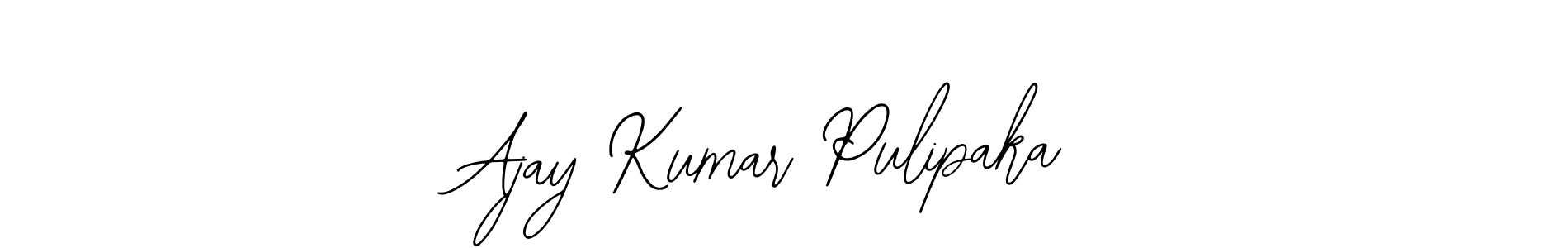 Make a beautiful signature design for name Ajay Kumar Pulipaka. With this signature (Bearetta-2O07w) style, you can create a handwritten signature for free. Ajay Kumar Pulipaka signature style 12 images and pictures png