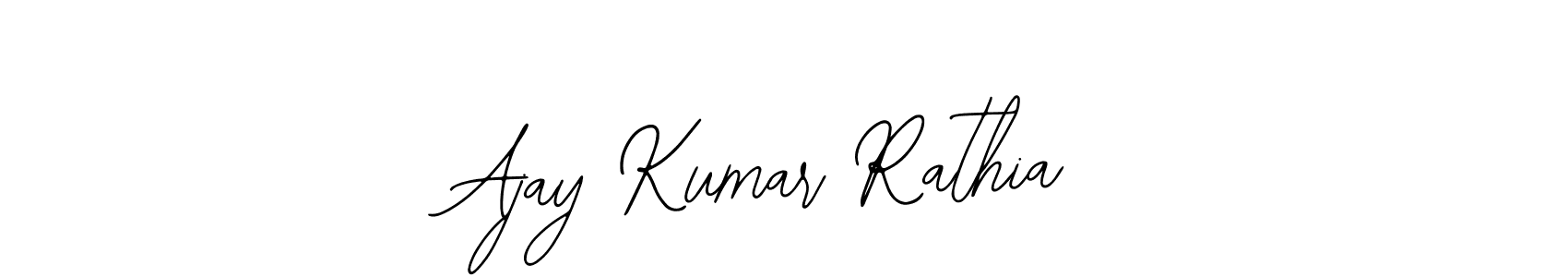 Use a signature maker to create a handwritten signature online. With this signature software, you can design (Bearetta-2O07w) your own signature for name Ajay Kumar Rathia. Ajay Kumar Rathia signature style 12 images and pictures png